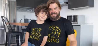 Matching Clothes Father and Son in Portugal