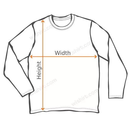 Size large sales t shirt measurements