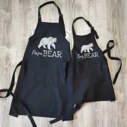Conjunto de Aventais Papa Bear Tiny Bear Pai e Filho