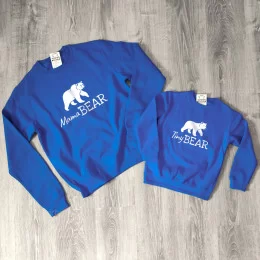 Conjunto de Sweatshirts Mama Bear Tiny Bear Mãe e Filha