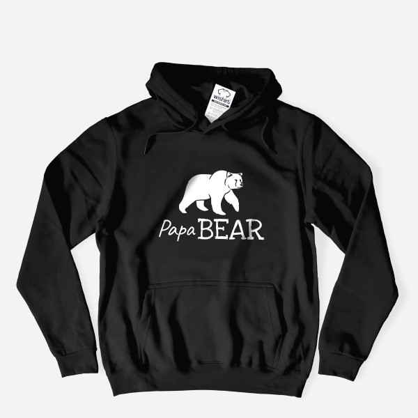 Sweatshirt com Capuz Papa Bear para Homem