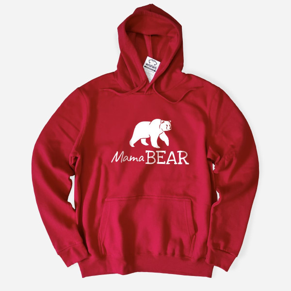Sweatshirt com Capuz Mama Bear para Mulher
