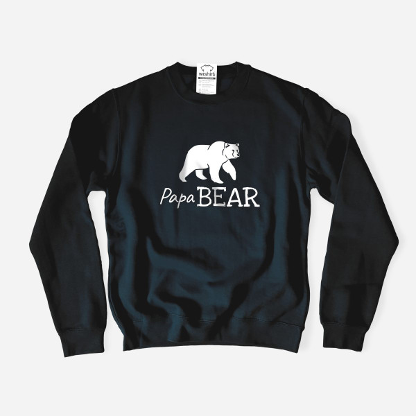 Sweatshirt Papa Bear para Homem