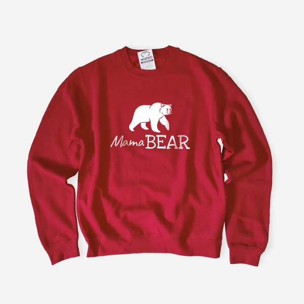 Sweatshirt Tamanho Grande Mama Bear para Mulher
