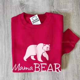 Sweatshirt Tamanho Grande Mama Bear para Mulher