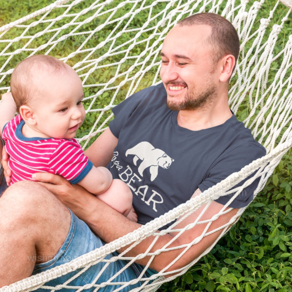 T-shirt Papa Bear para Homem