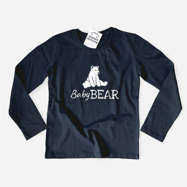 T-shirt Manga Comprida Baby Bear para Criança