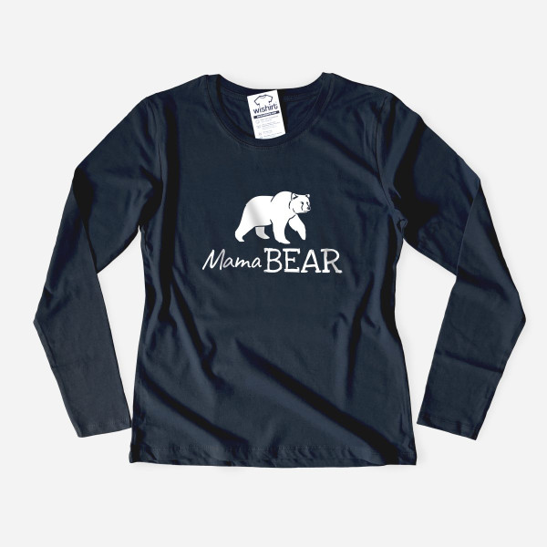 T-shirt Manga Comprida Mama Bear para Mulher