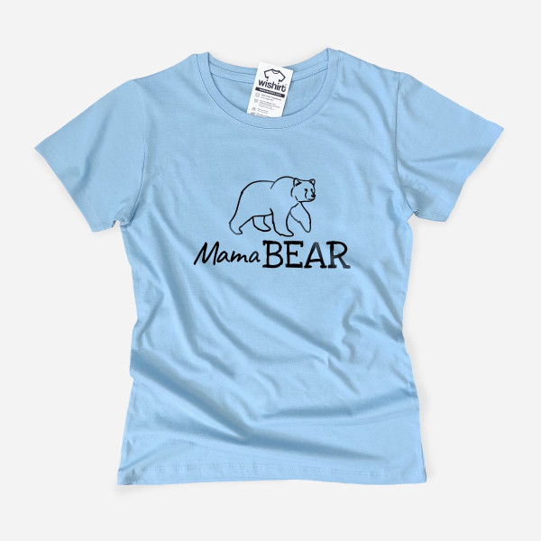 T-shirt Mama Bear para Mulher