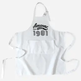 Awesome since Apron - Custom Month and Year