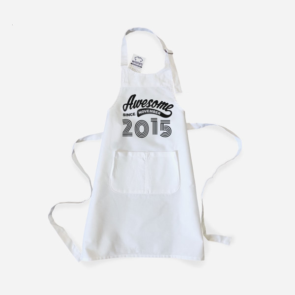 Awesome since Kid's Apron - Customizable Month and Year