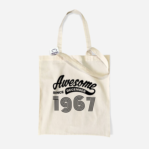 Awesome since Cloth Bag - Customizable Month and Year