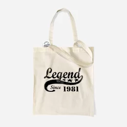 Legend since Customizable Year Cloth Bag
