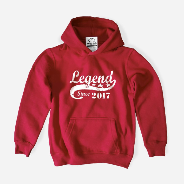 Sweatshirt com Capuz Legend since Ano Personalizável Criança