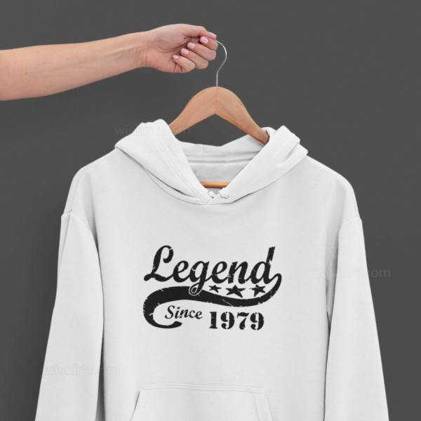 Sweatshirt com Capuz Legend since Ano Personalizável