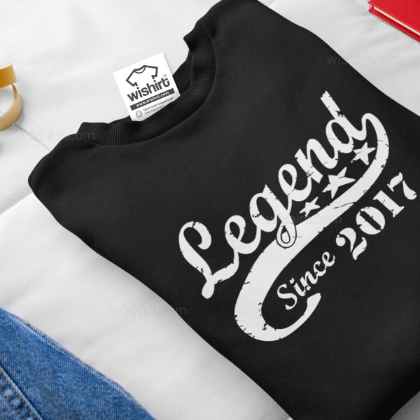 Sweatshirt Legend since Ano Personalizável para Criança