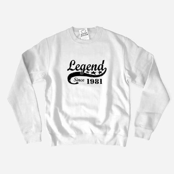 Sweatshirt Legend since Ano Personalizável