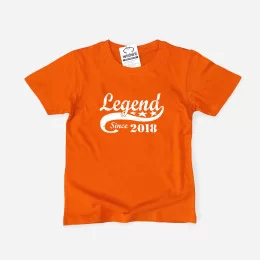 T-shirt Legend since Ano Personalizável para Criança