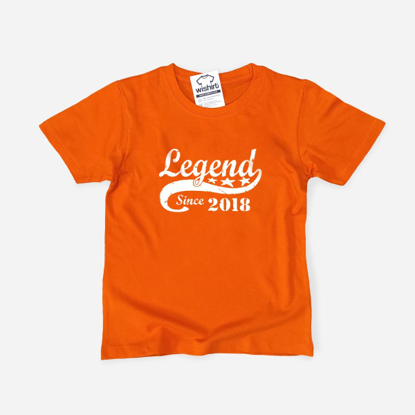 T-shirt Legend since Ano Personalizável para Criança