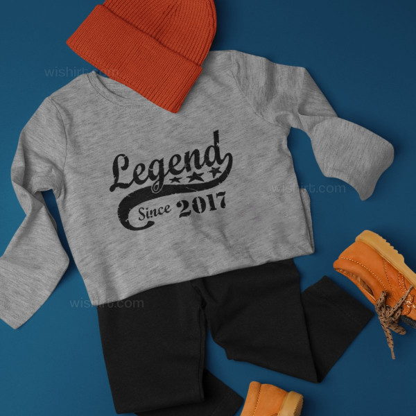 Legend since Customizable Year Kid's Long Sleeve T-shirt