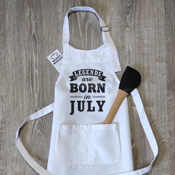 Legends are Born in Kid's Apron - Custom Month