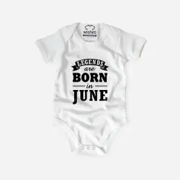 Babygrow Legends are Born in - Mês Personalizado