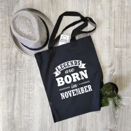Legends are Born in Cloth Bag - Custom Month