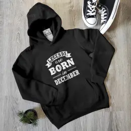 Sweatshirt com Capuz Legends are Born Criança Mês Editável