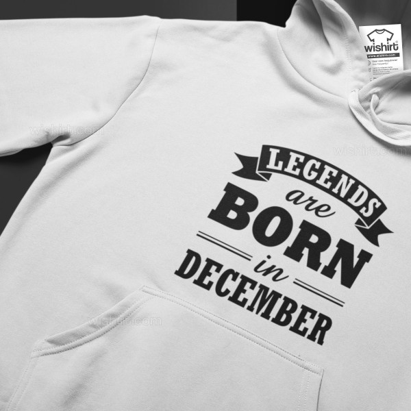 Legends are Born Large Size Hoodie - Custom Month