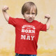 T-shirt Legends are Born in para Criança - Mês Personalizado