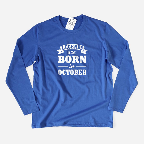 Legends are Born Large Size Long Sleeve T-shirt