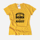 T-shirt Legends are Born in para Mulher - Mês Personalizado