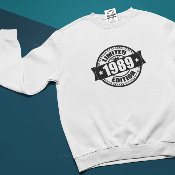 Sweatshirt Tamanho Grande Limited Edition Ano Personalizável