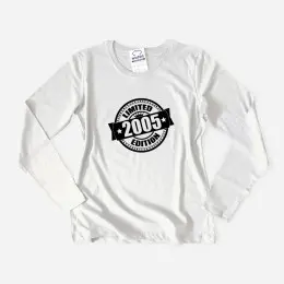 T-shirt Manga Comprida Limited Edition Mulher - Ano Editável