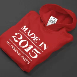 Sweatshirt com Capuz Made in All Original Parts Criança