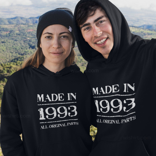 Sweatshirt com Capuz Made in Original Parts - Ano Editável