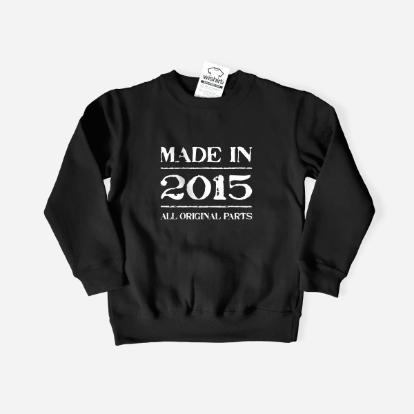 Sweatshirt Made in All Original Parts Criança - Ano Editável