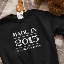 Sweatshirt Made in All Original Parts Criança - Ano Editável