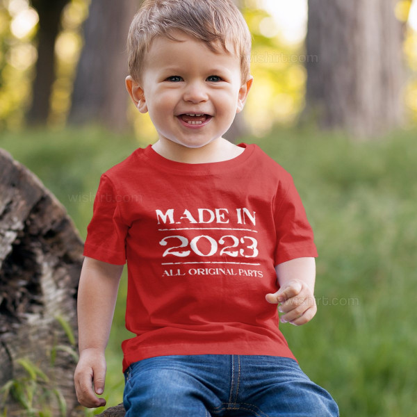 Made in All Original Parts Baby T-shirt - Custom Year