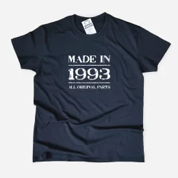 Made in All Original Parts Plus Size T-shirt - Custom Year