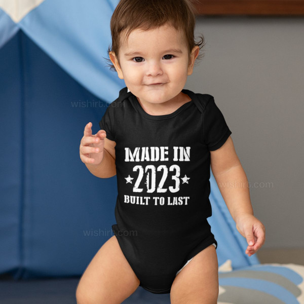 Made in Built to Last Babygrow - Customizable Year