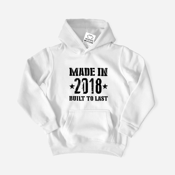 Sweatshirt com Capuz Made in Built to Last Criança Editável