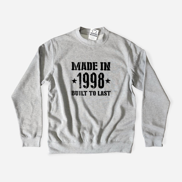 Sweatshirt Made in Built to Last - Ano Personalizável