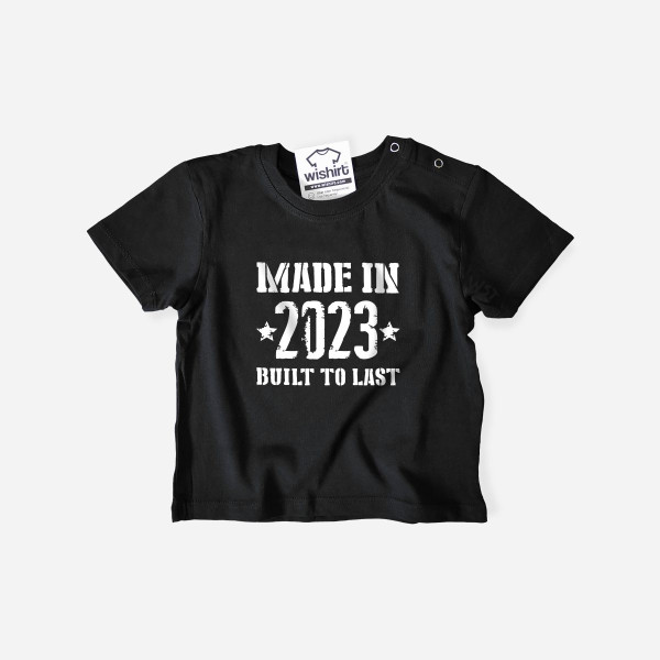 Made in Built to Last Baby T-shirt - Customizable Year