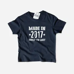 Made in Built to Last Kid's T-shirt - Customizable Year