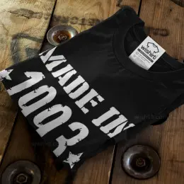 T-shirt Manga Comprida Tamanho Grande Made in Built to Last