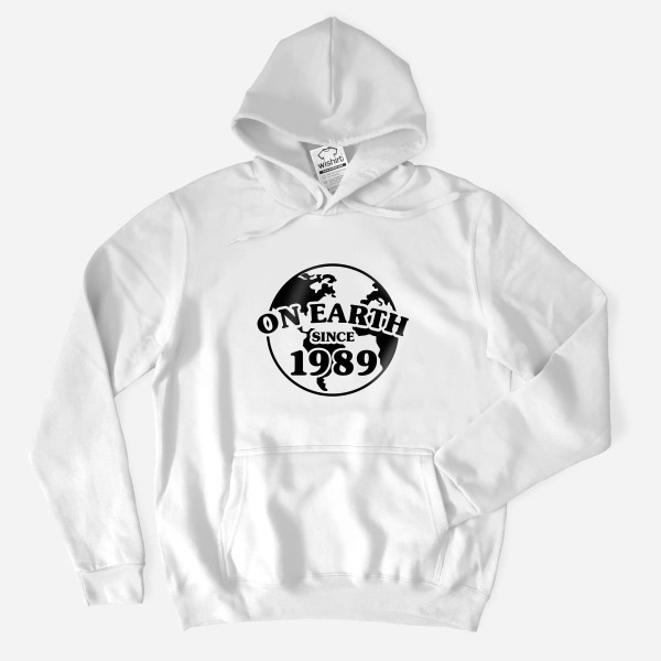 On Earth Since Customizable Year Large Size Hoodie