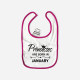 Princesses are born in Customizable Month Bib Princesses are born in Customizable Month Bib