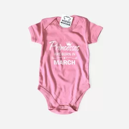 Babygrow Princesses are born in Mês Personalizável
