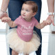 Princesses are born in Customizable Month Babygrow